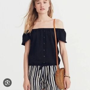Madewell Texture & Thread off the shoulder top